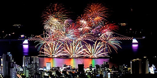 15th Busan Fireworks Festival held in Gwangalli Beach
