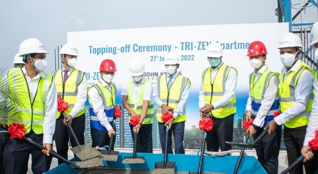 TRI-ZEN Celebrates Topping Off Ceremony – Introducing novel living