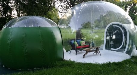 Living the Bubbly Life Outdoors in a Glamping Bubble