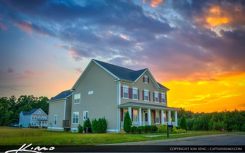 Real Estate Home Sunset